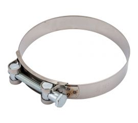 Силовой хомут Nord-Yada Д: 140-148 мм, Ш: 26 мм, Т: 1,0 мм, болт: М10х85, нерж. сталь 907045 