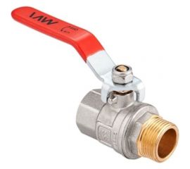 Шаровой латунный полнопроходной кран MVI с ручкой РГШ 3/4 (8 шт.в уп.) BV.512.05 