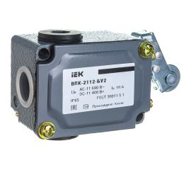 Концевой выключатель IEK ВПК-2112-БУ2, рычаг с роликом, IP65 KV-1-2112-1 