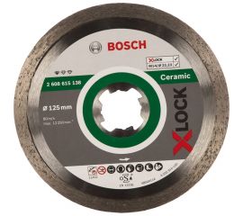 Диск алмазный Standard for Ceramic X-LOCK (125х22.2 мм) Bosch 2608615138 