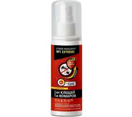Средство от клещей и комаров ООО Комус Спрей-Репеллент №1 EXTREME 100 мл 1365959 