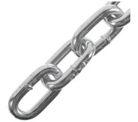 Сварная короткозвенная цепь Rizzel цинк, DIN 766 SLC 8 10 м, катушка 319324 