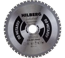 Диск пильный Industrial Металл (210х30 мм; 48Т) Hilberg HF210 