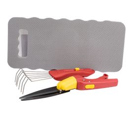 Садовый набор GRINDA:ножницы для стрижки травы, подколенник, грабельки 8-422035 