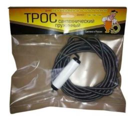 Сантехнический трос Zox 3.5 м, 6 мм, с вращающейся ручкой 00001206 