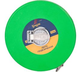 Лента ТУНДРА мерная геодезическая фибергласовая, закрытый корпус, 30 м х 13 мм 3714808 