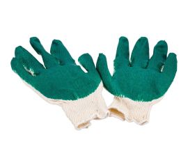 Перчатки с одинарным латексным покрытием Gigant 13 класс, зеленые GGL-14 