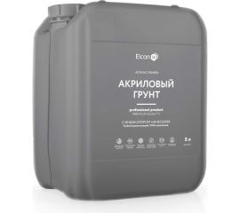 Грунтовка глубокого проникновения с индикатором нанесения для стен под покраску, под обои Elcon адгезионная, акриловая, 5 л 00-00462778 