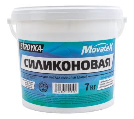 Водоэмульсионная краска Movatex Stroyka силиконовая, 7 кг Т94939 