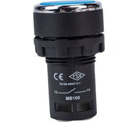 Нажимная кнопка Emas моноблочная 22 мм, IP 40, 1НО MB100DM 