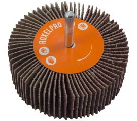 Щетка лепестковая абразивная ROXTOP на шпинделе (80х15х6 мм; Р80) RoxelPro 133816 