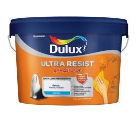 Краска DULUX ULTRA RESIST ДЛЯ ДЕТСКОЙ (матовая; база BW; 2,5 л) 5239223 
