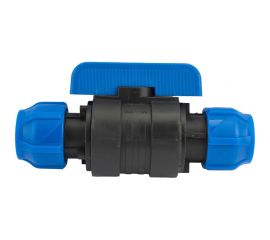 Шаровой кран VALFEX ПНД компрессионный цанга - цанга разборный 25x25 121001232525 