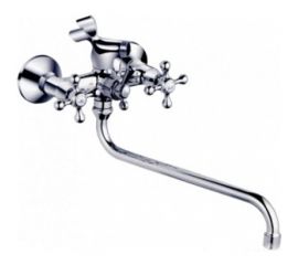 Смеситель для ванны и умывальника FRAP F2208 1/2 керамическая кран-букса, шаровой переключатель, крест 509239 