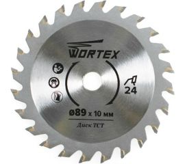 Диск пильный HS S024 W 89x10 мм, 24 зуба WORTEX HSS024W00026 