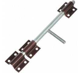 Накладная задвижка Tech-Krep ЗЩ 066 247х52 круглый ригель D12мм, L138мм медь 148380 