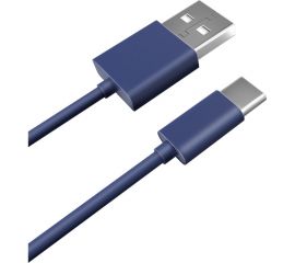 Дата-кабель AKAI Type-C TPE синий CE-465BL 