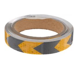 Светоотражающая самоклеящаяся лента СИМАЛЕНД черно-желтая, 2 см х 8 м 5155969 