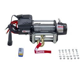 Автомобильная электрическая лебёдка RUNVA 12V Magnum 12000 lbs 5443 кг стальной трос EWD12000F 