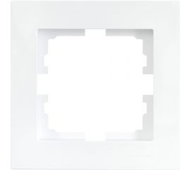1-ая горизонтальная рамка Lezard VESNA без вставки, белая 742-0200-146 
