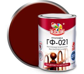 Грунтовка OLECOLOR ГФ-021 красно-коричневый, 1 кг 4300003707 