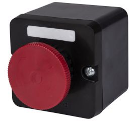 Кнопочный пост ПКЕ TDM 212-1 У3, красный гриб с фиксацией, IP40 SQ0742-0027 