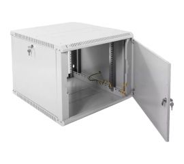 Телекоммуникационный настенный шкаф ЦМО, 19, 9U, дверь: металл, разборный, серый ШРН-Э-9.650.1 