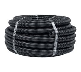 Гофрированная труба EKF Plast, ПНД с зондом d40мм черная PROxima tpnd-40n 