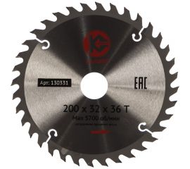 Диск пильный по дереву (200x32 мм; 36z) Калибр 00000000672 