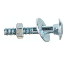 Болт Стройметиз М8х50 DIN 603 с гайкой DIN 934 и шайбой DIN 9021, цинк уп. 4 шт. 3180151 