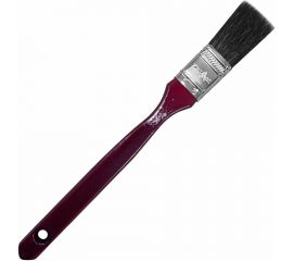 Плоская кисть Управдом 25 мм, черная натур. щетина, дер.удл.окрашенная ручка 4100003294 