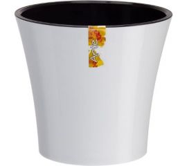 Горшок SANTINO АРТЕ 3.5 л, 19.5х17.5 см, белый/чёрный 049110 