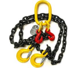 Двухветвевой цепной строп с укорачивающими крюками ТамбовТехСнаб 2СЦ 1.6 т, 2 м 7930124367273 