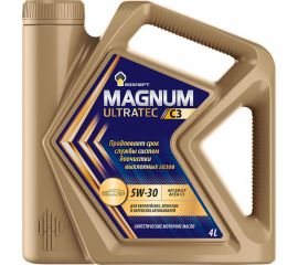 Моторное масло РОСНЕФТЬ Magnum Ultratec C3 5W-30 SN-CF синт. кан. 4 л 40814142 