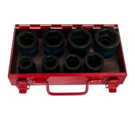 Набор ударных торцевых головок (3/4"", шестигранные, 19-38 мм, 8 предметов) KING TONY 6408MP10 