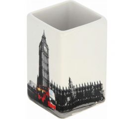 Стакан для ванной комнаты Рыжий кот Лондон керамика TU-L 002902 