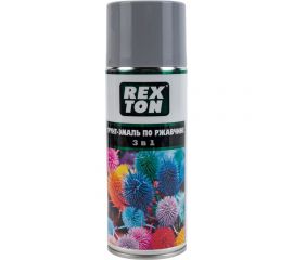 Грунт-эмаль по ржавчине 3 в 1 REXTON (серый; аэрозоль; 520 мл) RT-150.30 