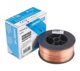Проволока сварочная ER 70S-6 0.8 мм, омедненная, 1 кг SOLARIS WM-ER70S6-08010 