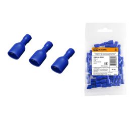 Разъем TDM РППИ-М 2-187 плоский, полностью изолированный, синий, мама, 50 штук SQ0546-0004 