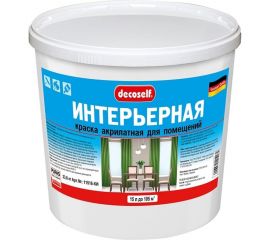 Интерьерная краска Пуфас белая Decoself мороз. 15л 23,6кг КИ тов-193386 