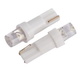 Светодиод Nord-Yada 12V T5-01 1LED W1,2W Base: W2,0 х4,6d 0.18W 4lm конус белый 2 шт. 900277 