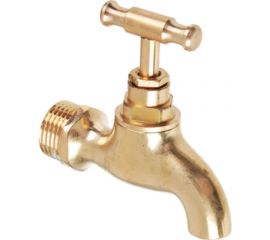 Водоразборный кран FRESSO короткий излив, ручка вентиль, 1/2"", латунь 554-086 