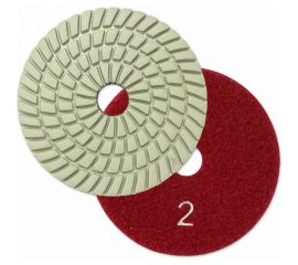 Круг алмазный гибкий шлифовальный АГШК SPIRAL WHITE 100x2.5 мм, №2, wet/dry TECH-NICK 128.120.8586 