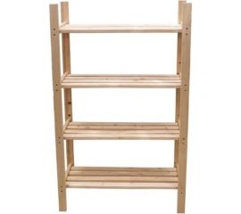 Стеллаж ТДВ ""эко"" под покраску, 4 полки, 69x155x33,9 см 1801056 