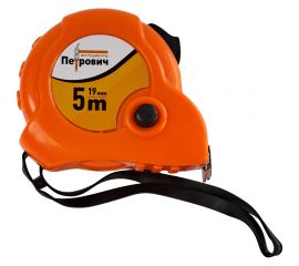 Рулетка Петрович ""SQUARE"" 5м*19мм,с автостопом П074-0519 4100001753 