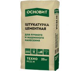 Цементная штукатурка Основит ТЕХНО PC21 M (машинного и ручного нанесения; 25 кг) 89508 