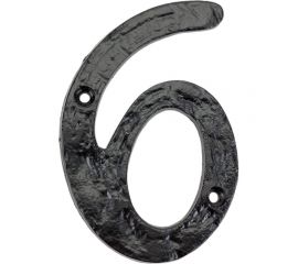 Цифра Левша L.Baskerville LB-MI-315-6 черная У2-5369.Ч 