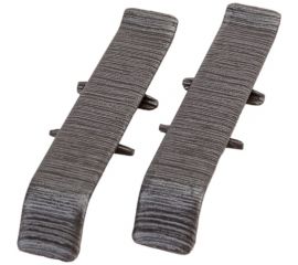 Соединитель для плинтуса DECONIKA (70 мм, 187 Алюминий темный, 2 шт.) Д-П70-С-Ф2 187 АЛМ ТЕМ 