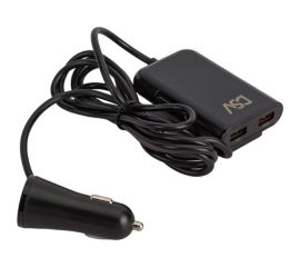 Автомобильное зарядное устройство для телефона и гаджетов DSV 4 USB с проводом R77009 