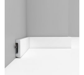 Плинтус напольный Decomaster D234-115ДМ 58x16x2400 мм белый матовый D234-115 ДМ 